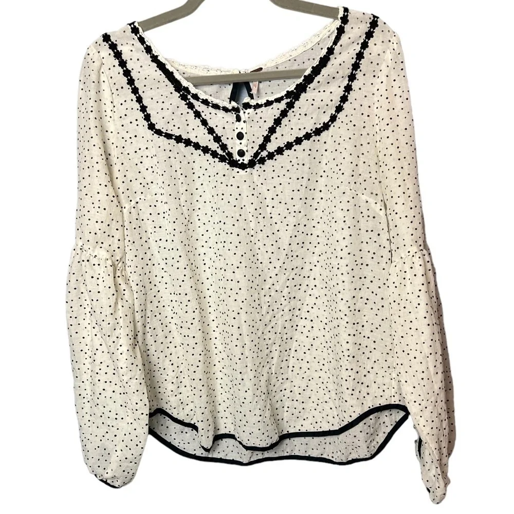 FREE PEOPLE Joanna Polka Dot Top​​​​​​
